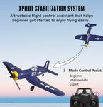 One-key Aerobatic RC Airplane RC Plane with 2.4Ghz 4CH Remote Control