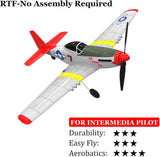 Mustang 6-Axis 400mm Wingspan One Key Aerobatic Remote Control Airplane