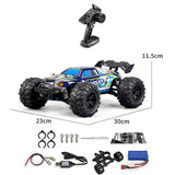 Off-Road Climbing 4WD With LED Headlight Rock Crawler 50km/h High-Speed Drift Remote Control