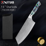 Steel Kitchen Knives Set Abalone Handle