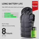 9 Areas Heated Hooded Vest Waterproof