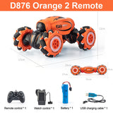 4WD RC Car Radio Gesture Induction Music Light Twist High-Speed Stunt Remote Control Off Road Drift Vehicle