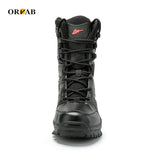 PLUS SIZE 39-47 US Military Boots Men Leather Combat Boots