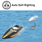 RC Boat Vector SR80 2.4GHZ 45MPH High Speed With Auto Roll Back Function ABS Plastic Hull