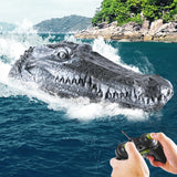 RC Boat Simulation Crocodile Head 2.4G Remote Control Joke Alligator