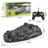 RC Boat Simulation Crocodile Head 2.4G Remote Control Joke Alligator