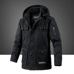 Winter Parka Men Fleece Thick Warm Hooded Military Jacket