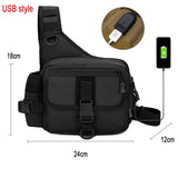 Single Shoulder Waist Pack Fishing Tactical Bag - activityasset