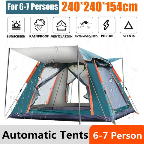 5-6 People Automatic Pop-up Tent - activityasset