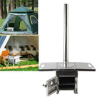 Portable Stainless Steel Wood Stove Double-walled With Heating and Cooking Capability