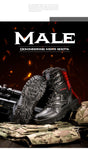 PLUS SIZE 39-47 US Military Boots Men Leather Combat Boots