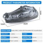 RC Boat Simulation Crocodile Head 2.4G Remote Control Joke Alligator