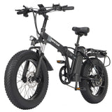 Folding Electric Bicycle Fat Tire Mountain  Ebike 20 Inch