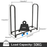 Firewood Rack: 47.6” Long Heavy Duty