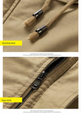 Winter Parka Men Fleece Thick Warm Hooded Military Jacket