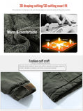 Thick Warm Parka Fur Coat Male Vintage Military Windbreaker