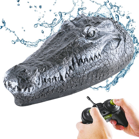 RC Boat Simulation Crocodile Head 2.4G Remote Control Joke Alligator