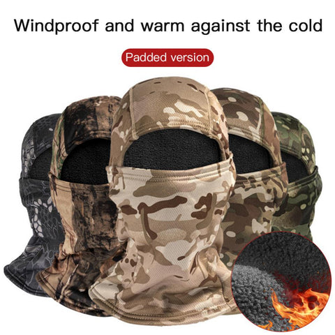 Winter Tactical Hat Balaclava Warm Fleece Thermal