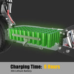 6000W Power Motor Electric Scooter 100km/h High Speed 13 inch Off Road Tire with Seat 30AH Strong Battery