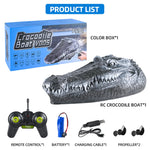 RC Boat Simulation Crocodile Head 2.4G Remote Control Joke Alligator