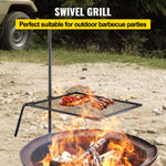 Swivel Grill 24 x 24 Heavy Duty Steel Campfire Grill for BBQ