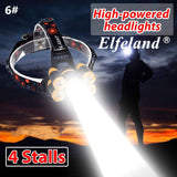 Powerful LED Headlight headlamp 5LED Head Lamp 8000 lumens