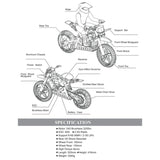 RC Motorcycle Dirt Bike Model Super Rider