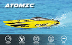 Atomic 45mph High-Speed Lake Racing Remote Control RC Boat 2.4Ghz  with ABS Unibody Blow Plastic Hull