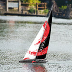 Hurricane 2 Channel Sailboat With 1 Meter Hull Length And ABS Plastic Waterproof Hull