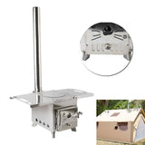 Portable Stainless Steel Wood Stove Double-walled With Heating and Cooking Capability