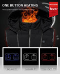 9 Areas Heated Hooded Vest Waterproof