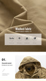 Winter Parka Men Fleece Thick Warm Hooded Military Jacket