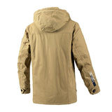 Winter Parka Men Fleece Thick Warm Hooded Military Jacket