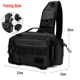 Single Shoulder Waist Pack Fishing Tactical Bag - activityasset