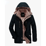 Winter Parkas Male Fur Trench Thick Jackets