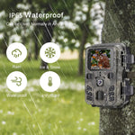 2-Pack Outdoor Mini Hunting Camera 20MP 1080P Wild Trail  Infrared Night Vision Outdoor Motion Activated