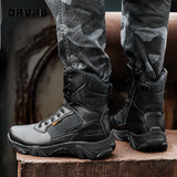 High-Quality Leather Military Combat Boots