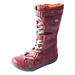 Strap-Accent Washed Leather Women Winter Boot W/ Plus Size