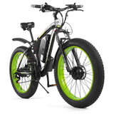 Electric Mountain Bike with Dual 500W Motors 31.1MPH 43.5 Miles Commuter Bicycle 48V 17.5Ah Battery MAX 50 km/h