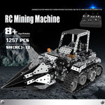 RC Tracked Dump Truck DIY Stainless Steel Assemble Forklift Bulldozer Crane Vehicle Metal RC Car Model Kid