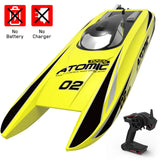 Atomic 45mph High-Speed Lake Racing Remote Control RC Boat 2.4Ghz  with ABS Unibody Blow Plastic Hull