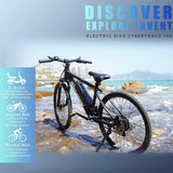 Removable Battery,20MPH,31 Miles Long Range, LED Display 21-Speed Ebike