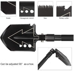 Folding Camping Ax Shovel Set  Multi-Function Tool Survival Kits  With Tactical Waist Pack