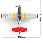 Mustang 6-Axis 400mm Wingspan One Key Aerobatic Remote Control Airplane