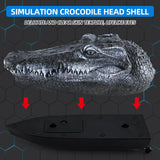 RC Boat Simulation Crocodile Head 2.4G Remote Control Joke Alligator