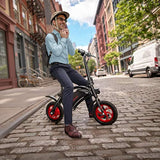 Folding Electric Bike, Built-in Carrying Handle, LED Headlight, Twist Throttle, Cruise Control