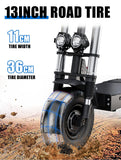 6000W Power Motor Electric Scooter 100km/h High Speed 13 inch Off Road Tire with Seat 30AH Strong Battery