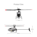 4 Channels Remote Control Plane 6-axis Gyroscope 6G System Helicopter Altitude Hold USB Charging with Battery