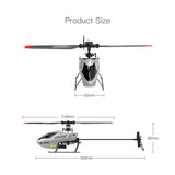 4 Channels Remote Control Plane 6-axis Gyroscope 6G System Helicopter Altitude Hold USB Charging with Battery