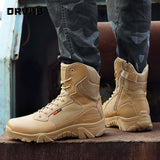 High-Quality Leather Military Combat Boots